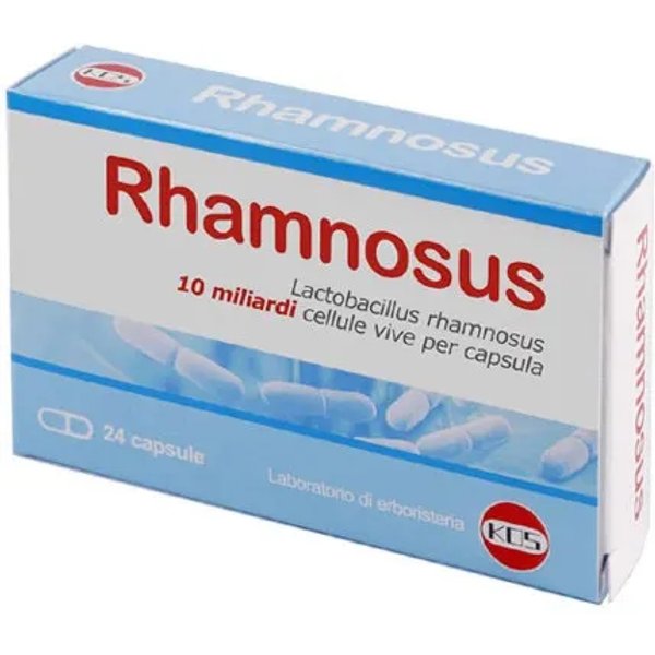 Kos Rhamnosus 10 Miliardi 24 Capsule - Integratore Per La Flora Batterica Intestinale-image