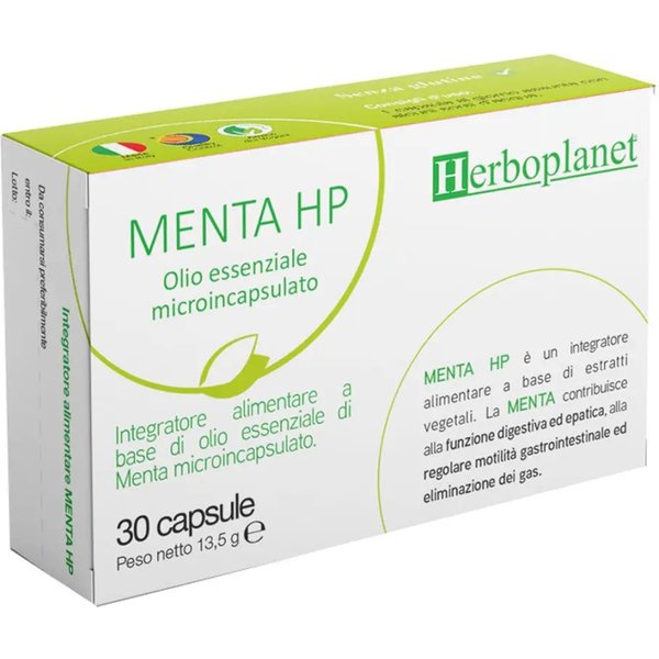 Menta Hp 30 Capsule - Integratore Per La Funzione Digestiva-image