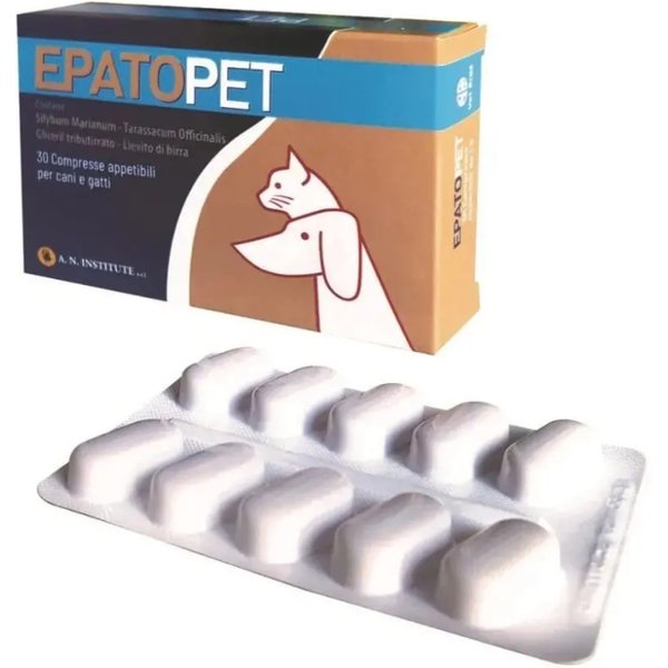 Vet Bros Epatopet 30 Compresse - Mangime Complementare Per Cane E Gatti-image