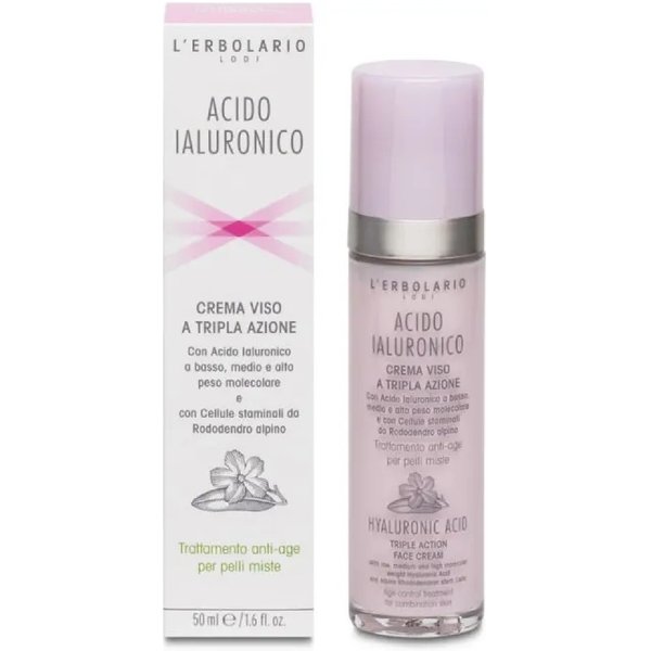 L Erbolario Acido Ialuronico - Crema Viso A Tripla Azione Per Pelli Miste 50 Ml-image