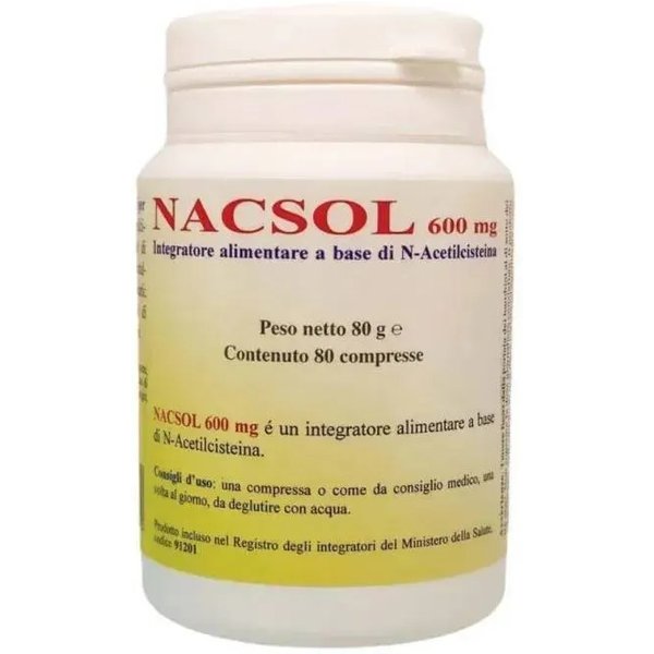 Nacsol 80 Compresse - Integratore Per Le Vie Aeree-image
