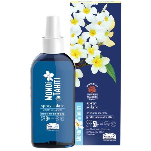 Helan Crema Solare 50+ SPF Spray Monoi De Tahiti Effetto Protezione Molto Alta 150 Ml-image