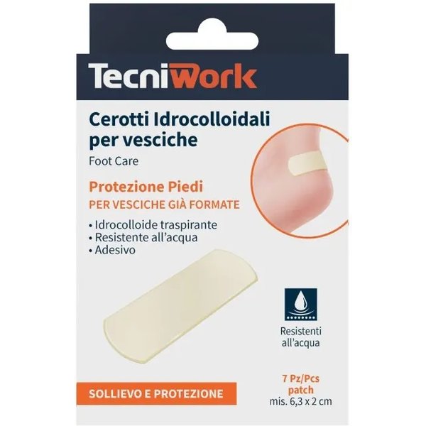 Tecniwork 7 Cerotti Idrocolloidali Per Vesciche Del Piede-image