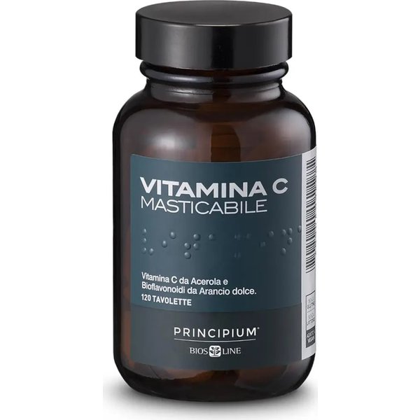 Principium Vitamina C Masticabile 120 Tavolette - Integratore Immunostimolante-image