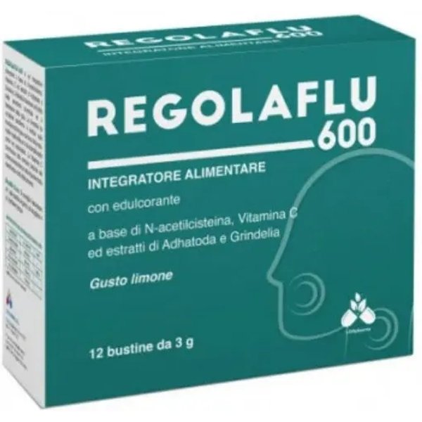 Regolaflu 600 - Integratore Per Le Vie Respiratorie 12 Bustine-image