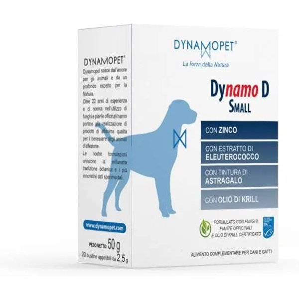 Dynamopet Dynamo D Small 20 Bustine - Mangime Complementare Per Cani-image
