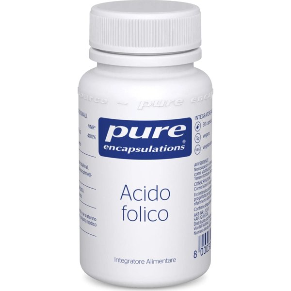 Pure Encapsulations Acido Folico 30 Capsule - Integratore Per La Gravidanza-image