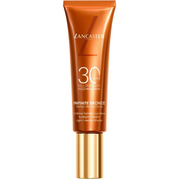 Lancaster Infinite Bronze Tinted Protection Sunlight Cream SPF 30 - Fondotinta In Crema Luminoso - Light/Medium-image