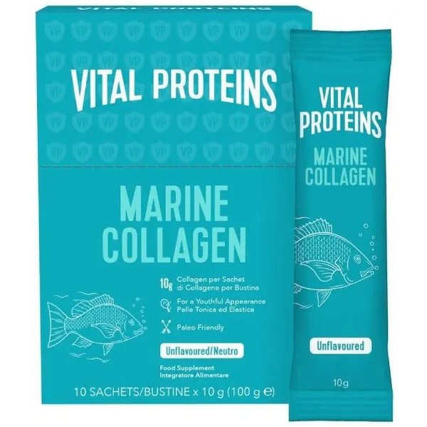 Vital Proteins Marine Collagen 10 Bustine Gusto Neutro - Integratore Per La Pelle-image
