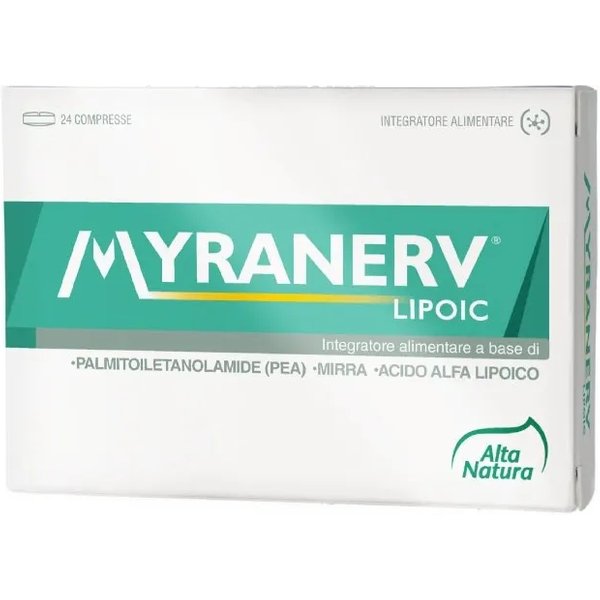 Alta Natura Myranerv Lipoic 24 Compresse - Integratore Ad Azione Antinfiammatoria-image