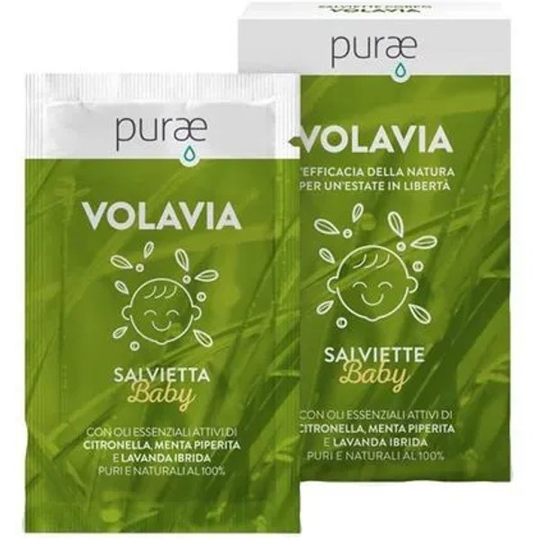Purae Volavia - 12 Salviette Baby Ad Azione Repellente-image