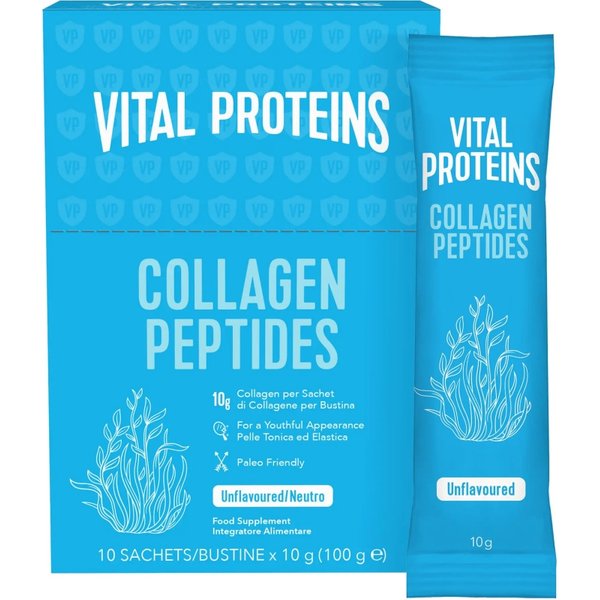 Vital Proteins Collagen Peptides 10 Bustine Gusto Neutro - Integratore Per La Pelle-image