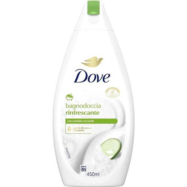 Dove Rinfrescante - Bagnodoccia Con Cetriolo E Tè Verde 450 Ml-image