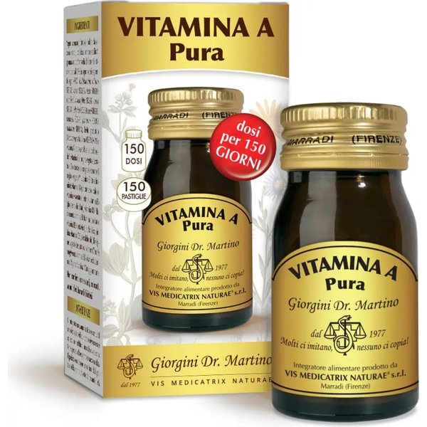 Vitamina A Pura 150 Pastiglie - Integratore Polivalente-image
