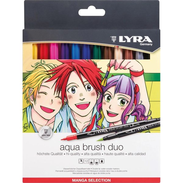 Lyra Aqua Brush Duo - Set Di 12 Pennarelli - Manga Collection-image