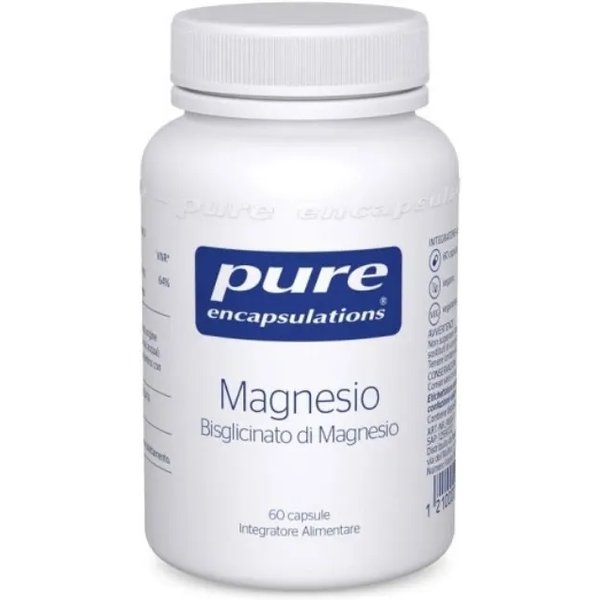 Pure Encapsulations Magnesio Bisglicinato 60 Capsule - Integratore Per Stanchezza E Affaticamento-image