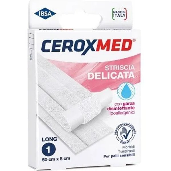 Ceroxmed Striscia Delicata Con Garza 50 X 8 Cm-image