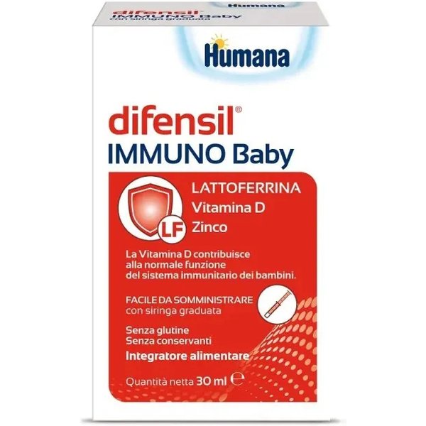 Humana Difensil Immuno Baby 30 Ml - Integratore Immunostimolante-image