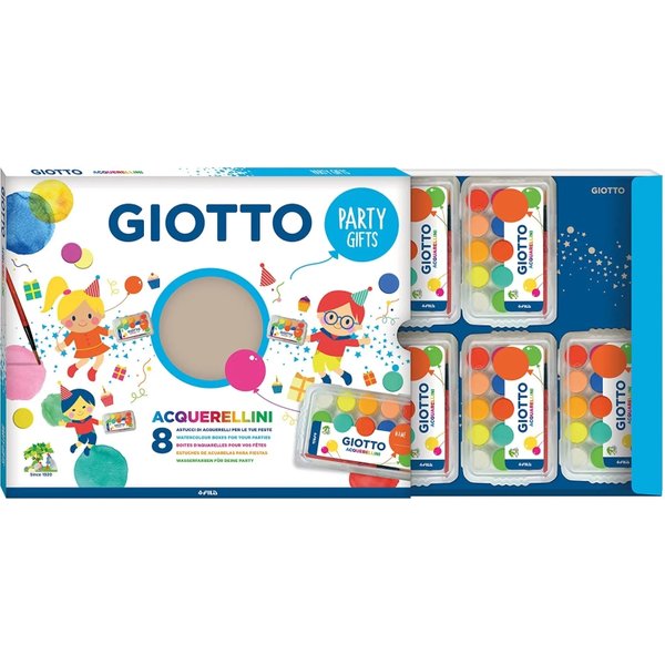Giotto Party Gifts - 8 Confezioni Di Acquerelli-image