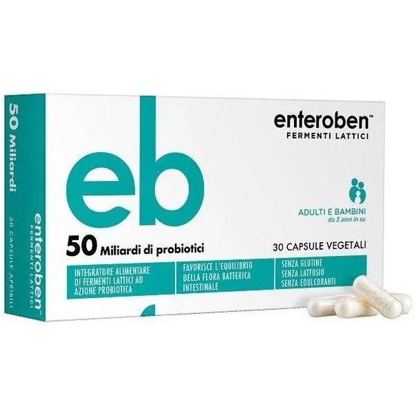 Enteroben 50 Miliardi - Integratore Di Fermenti Lattici 30 Capsule-image