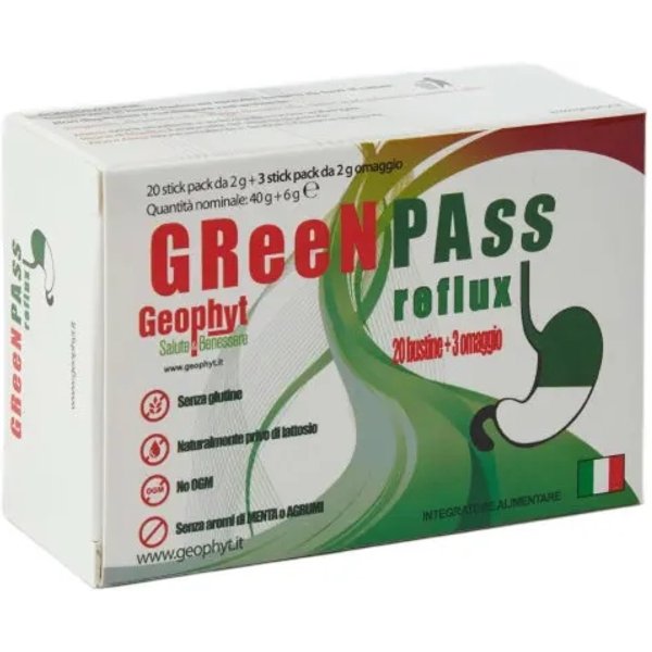 Green Pass Reflux 23 Stickpack - Integratore Per Il Reflusso-image