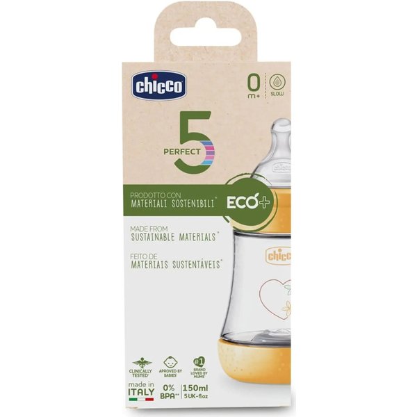 Artsana Perfect 5 Eco 0M+ - Biberon Anticolica Flusso Lento 150 Ml-image