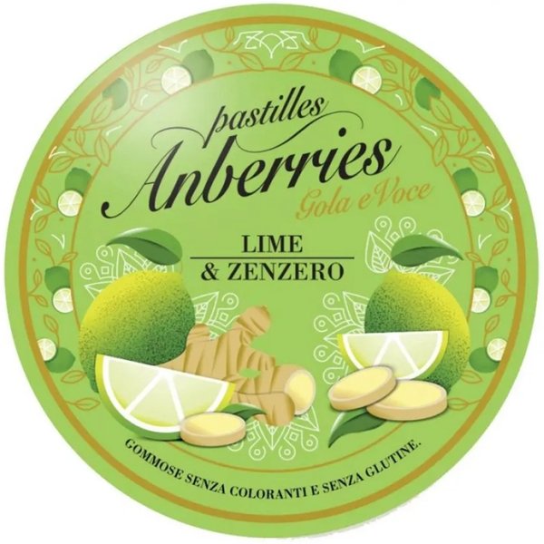 Anberries Pastiglie Al Lime E Zenzero 50 G-image