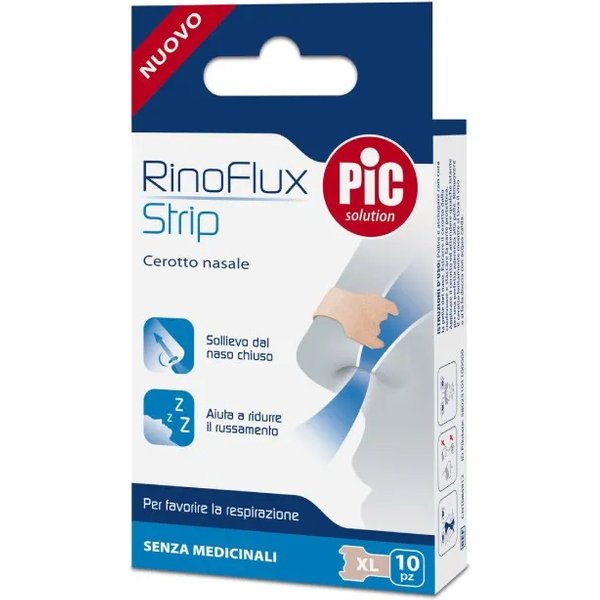 Pic Rinoflux Strip - 10 Cerotti Nasali Xl-image