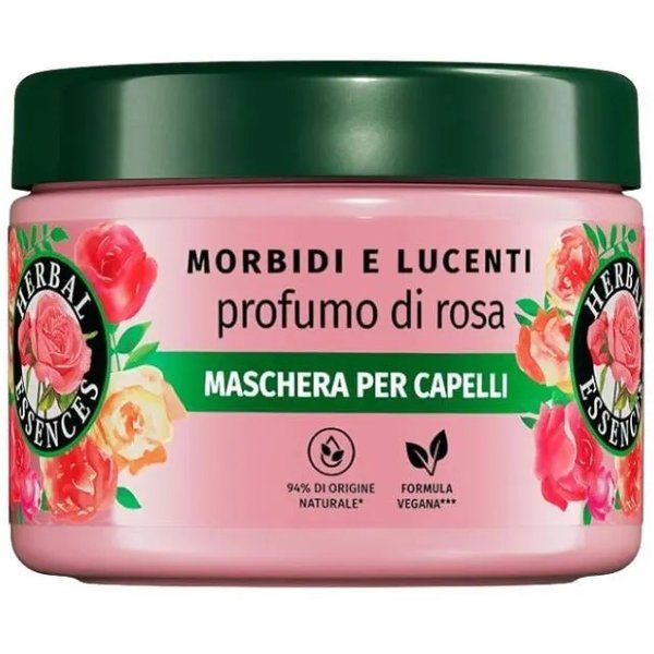 Herbal Essences Morbidi E Lucenti - Maschera Per Capelli Al Profumo Di Rosa 300 Ml-image