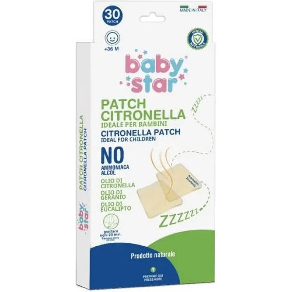 Baby Star 30 Patch Citronella Per Bambini-image