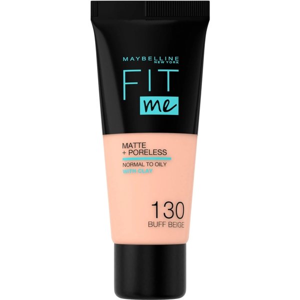Maybelline Fit Me Matt & Poreless - Fondotinta Liquido - N. 130 Buff Beige-image