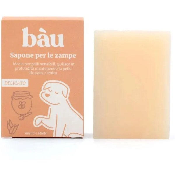 Bau Cosmesi Sapone Per Le Zampe Delicato Con Avena E Miele 100 G-image