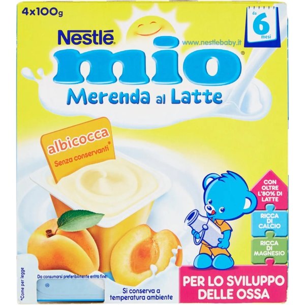 Nestle Mio - Merenda Al Latte Con Albicocca 4X100G-image