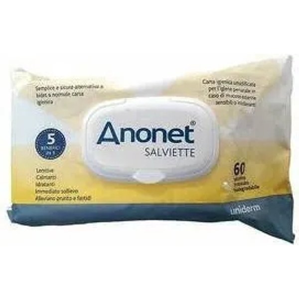 Anonet 60 Salviette Intime Lenitive E Idratanti-image