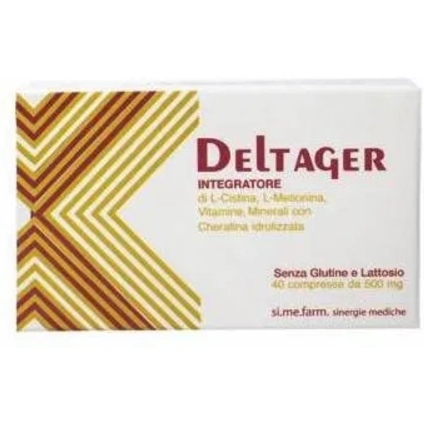 Deltager 40 Compresse - Integratore Per Capelli E Unghie-image