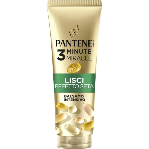 Pantene Pro-V 3 Minute Miracle Lisci Effetto Seta - Balsamo Intensivo 220 Ml-image