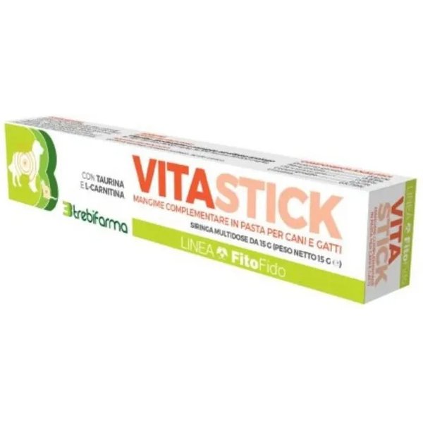 Trebifarma Fitofido Vitastick Pasta 15 G - Mangime Complementare Per Cani E Gatti-image