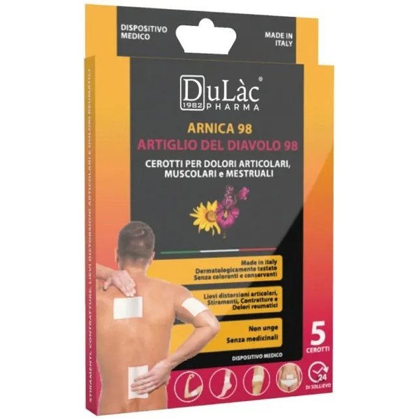 Arnica 98 Artiglio Del Diavolo 98 - 5 Cerotti Per Dolori Articolari E Muscolari-image