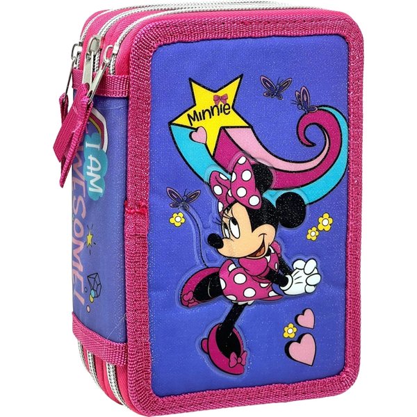 Disney Minnie - Astuccio A Tre Zip-image