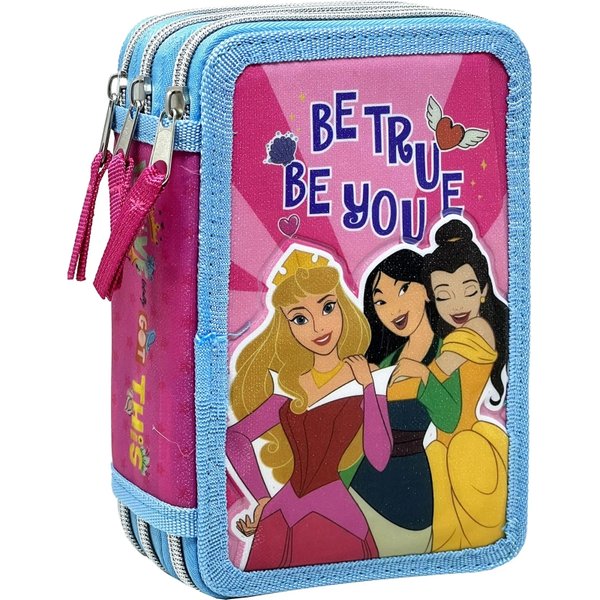 Disney Principesse - Astuccio A Tre Zip-image
