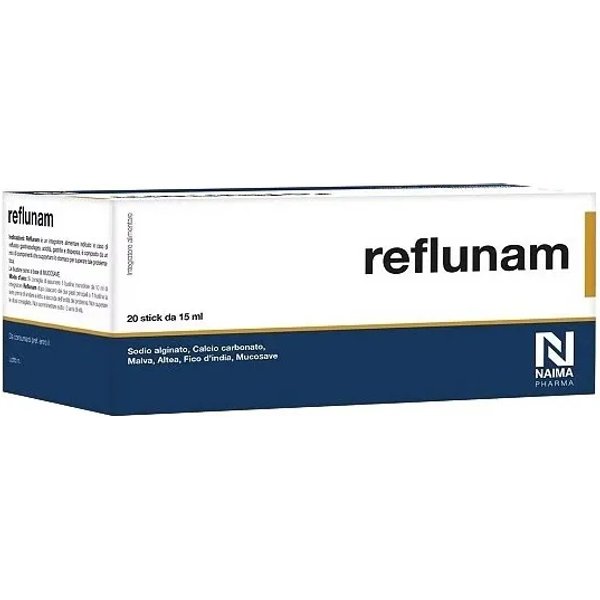 Reflunam 20 Stick - Integratore Per Il Reflusso Gastroesofageo-image