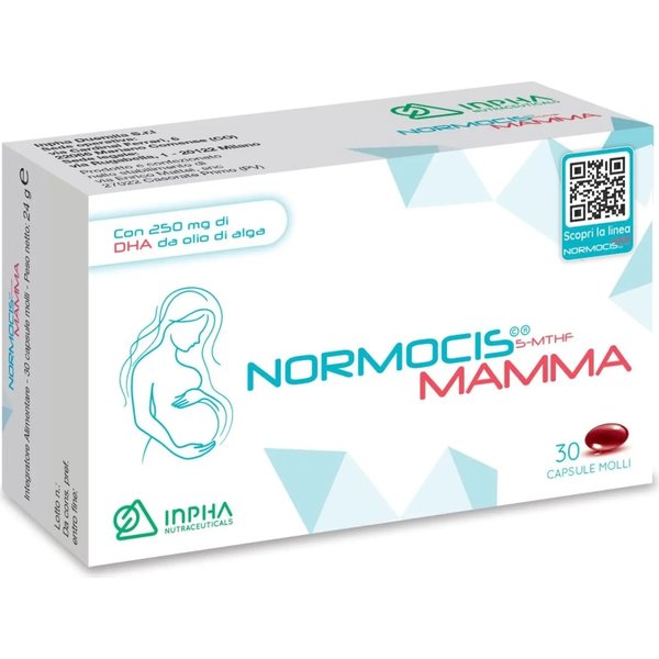 Normocis Mamma 30 Capsule Molli - Integratore Per La Gravidanza-image