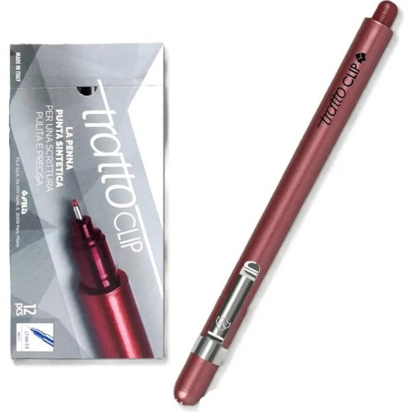 Tratto Clip - 12 Penne Rosse-image