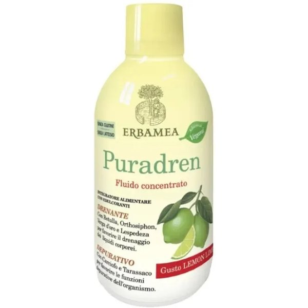 Erbamea Puradren Gusto Lemon Lime 500 Ml - Integratore Drenante-image