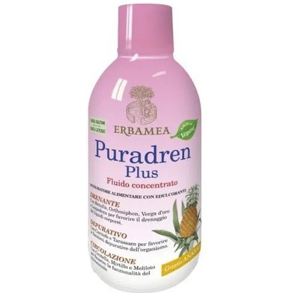 Erbamea Puradren Plus Gusto Ananas 500Ml - Integratore Drenante-image