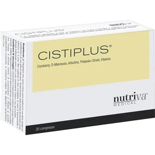 Nutriva Cistiplus 30 Compresse - Integratore Per Le Vie Urinarie-image