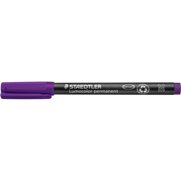 Staedtler Lumocolor Permanent Pen 317 M - 10 Penne Universali - Viola-image