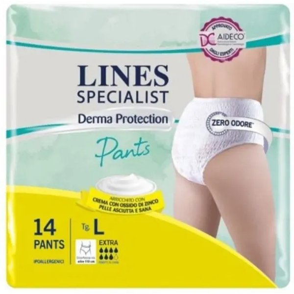 Lines Specialist Derma Protection - 14 Pants Assorbenti Extra Per Incontinenza Taglia L-image