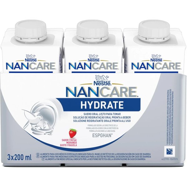 Nestle Infant Nancare Hydrate Liquido - Alimento A Fini Medici Speciali 3X200 Ml-image