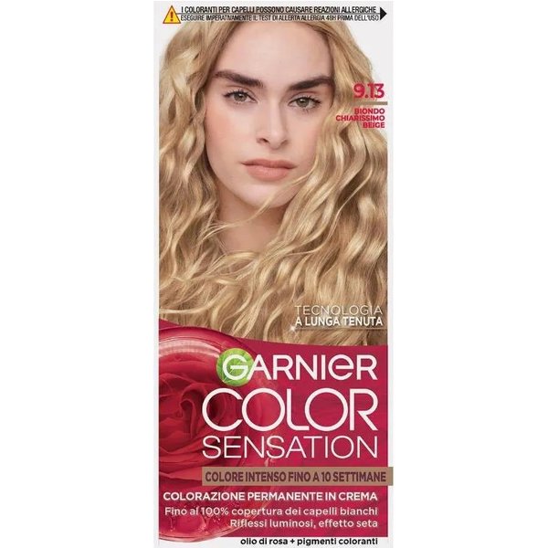 L'oréAl Garnier Color Sensation - Colorazione Permanente N. 9.13 Biondo Chiarissimo Beige-image